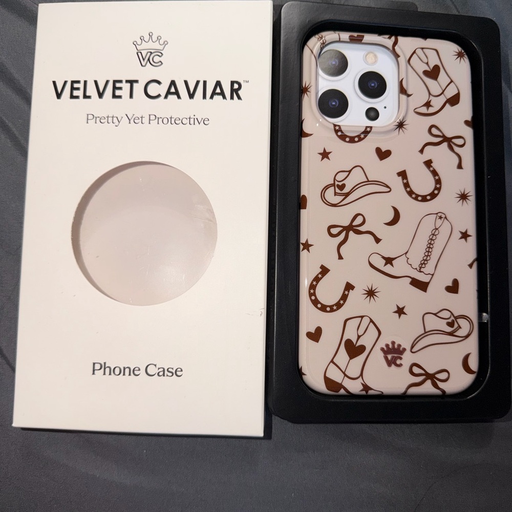 Velvet Caviar Western Brown Phone Case
